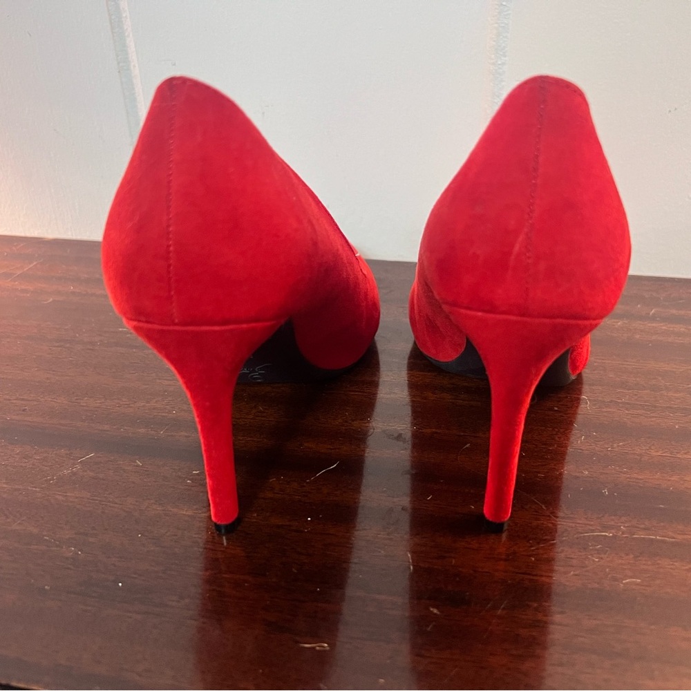 Nine West Vibrant Red Heels